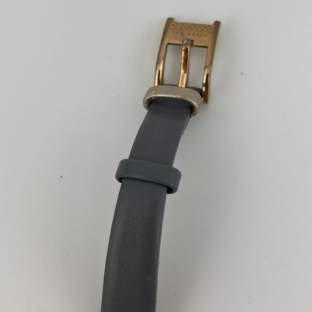 Ted Baker‎ Watch Women 36mm Rose Gold Case Floral Dial Gray Band- New Battery - Picture 4 of 9